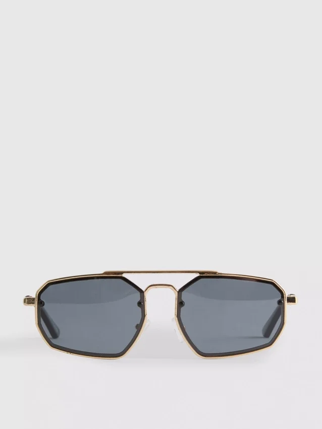 Ochelari de Soare metalici cu formă geometrică Ochelari de Soare metalici cu formă geometrică