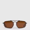 Ochelari de Soare metalici cu formă geometrică Ochelari de Soare metalici cu formă geometrică
