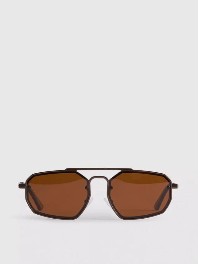Ochelari de Soare metalici cu formă geometrică Ochelari de Soare metalici cu formă geometrică