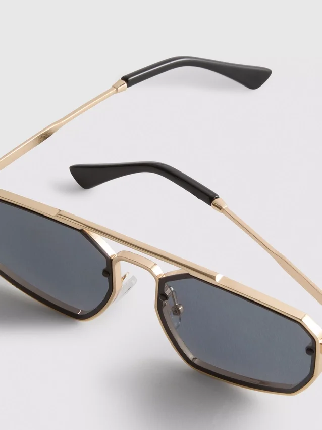 Ochelari de Soare metalici cu formă geometrică Ochelari de Soare metalici cu formă geometrică
