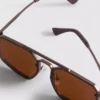 Ochelari de Soare metalici cu formă geometrică Ochelari de Soare metalici cu formă geometrică