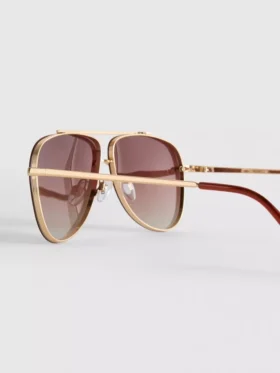 Ochelari de Soare metalici în stil aviator