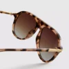 Ochelari de soare în stil aviator cu finisaje metalice
