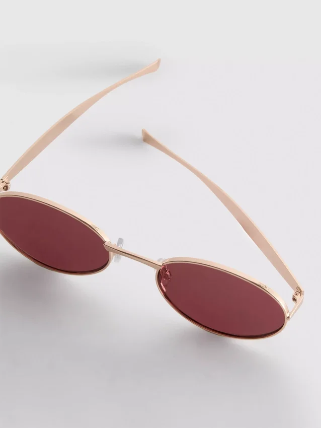 Ochelari de Soare ovali din metal Ochelari de Soare ovali din metal