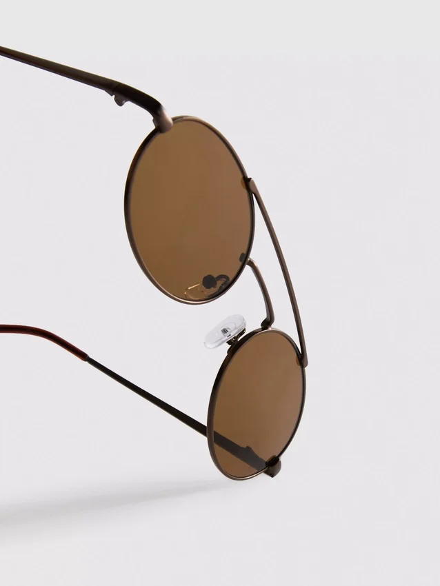 Ochelari de Soare rotunzi din metal Ochelari de Soare rotunzi din metal