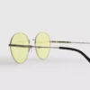 Ochelari de Soare rotunzi din metal, cu lentile colorate Ochelari de Soare rotunzi din metal, cu lentile colorate
