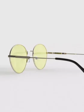 Ochelari de Soare rotunzi din metal, cu lentile colorate