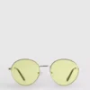 Ochelari de Soare rotunzi din metal, cu lentile colorate Ochelari de Soare rotunzi din metal, cu lentile colorate