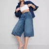 Șorturi din denim de bumbac Șorturi din denim de bumbac