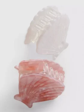 Pachet de 2 agrafe de păr în formă de scoică