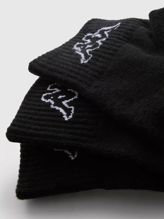 Pachet de 3 perechi de Șosete scurte Kappa x Primark Pachet de 3 perechi de Șosete scurte Kappa x Primark