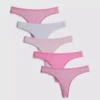 Pachet de 5 tanga din microfibră Pachet de 5 tanga din microfibră
