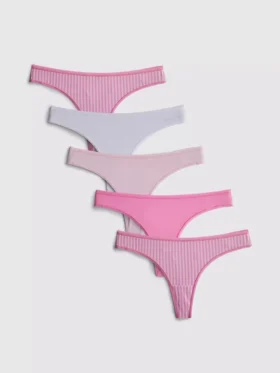 Pachet de 5 tanga din microfibră Pachet de 5 tanga din microfibră
