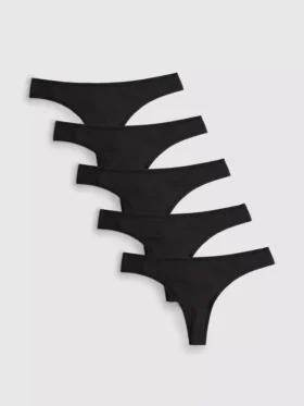 Pachet de 5 tanga din microfibră Pachet de 5 tanga din microfibră