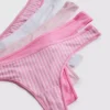 Pachet de 5 tanga din microfibră Pachet de 5 tanga din microfibră
