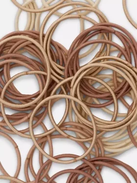 Pachet de 60 de elastice groase pentru păr