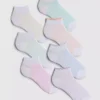 Pachet de 7 șosete scurte cu dungi multicolore Pachet de 7 șosete scurte cu dungi multicolore