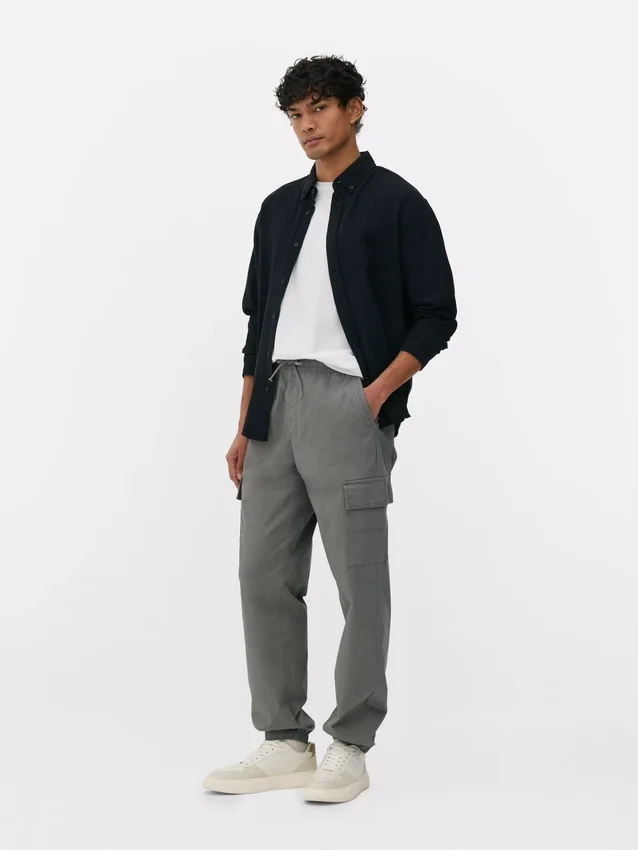 Pantaloni cargo cu manșete Pantaloni cargo cu manșete