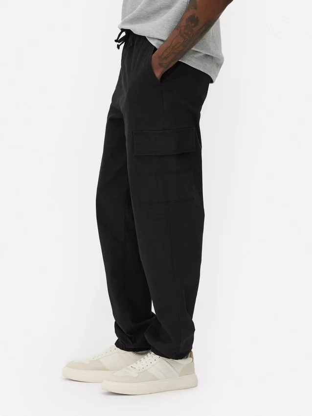 Pantaloni cargo cu manșete Pantaloni cargo cu manșete