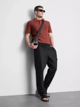 Pantaloni cargo cu șnur