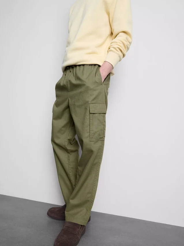 Pantaloni cargo cu șnur Pantaloni cargo cu șnur