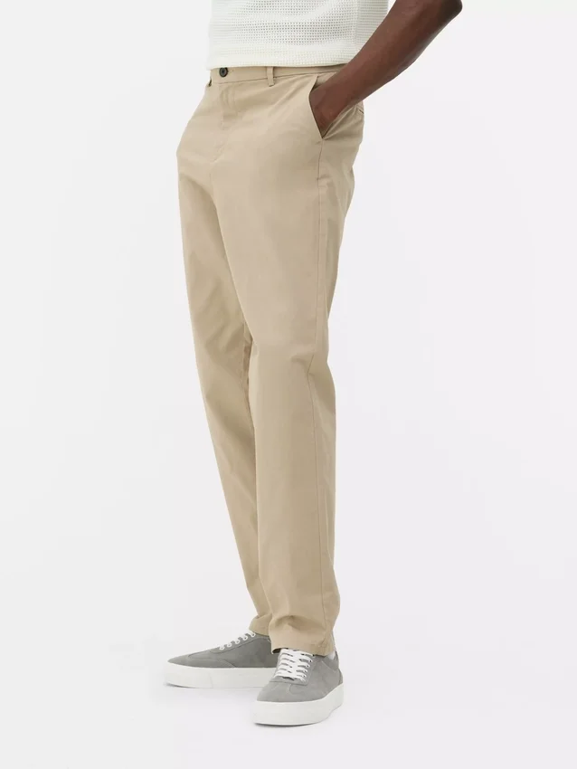 Pantaloni chino cu croială slim Pantaloni chino cu croială slim