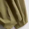 Pantaloni cu croi evazat, plisați, cu aspect de hârtie