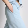 Pantaloni cu croi larg din amestec de bumbac