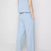 Pantaloni cu croi larg din amestec de bumbac