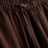 Pantaloni cu croi larg din amestec de bumbac Pantaloni cu croi larg din amestec de bumbac