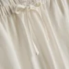 Pantaloni cu croi larg din amestec de bumbac Pantaloni cu croi larg din amestec de bumbac
