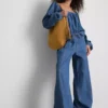 Pantaloni cu croi larg din denim cu conținut ridicat de bumbac, Paula Echevarría Pantaloni cu croi larg din denim cu conținut ridicat de bumbac, Paula Echevarría