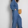 Pantaloni cu croi larg din denim cu conținut ridicat de bumbac, Paula Echevarría Pantaloni cu croi larg din denim cu conținut ridicat de bumbac, Paula Echevarría