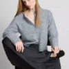 Pantaloni cu croi larg din satin Pantaloni cu croi larg din satin