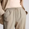 Pantaloni cu croi larg și textură Pantaloni cu croi larg și textură