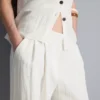 Pantaloni cu croi larg și textură Pantaloni cu croi larg și textură