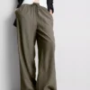 Pantaloni cu croi larg și textură șifonată Pantaloni cu croi larg și textură șifonată
