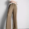 Pantaloni cu croi larg și textură șifonată Pantaloni cu croi larg și textură șifonată