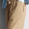 Pantaloni cu croi larg și textură șifonată Pantaloni cu croi larg și textură șifonată