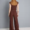 Pantaloni cu croi larg și textură șifonată Pantaloni cu croi larg și textură șifonată