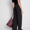 Pantaloni cu croi larg și textură șifonată Pantaloni cu croi larg și textură șifonată