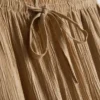 Pantaloni cu croi larg și textură șifonată Pantaloni cu croi larg și textură șifonată