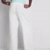 Pantaloni cu talie elastică și croi larg Pantaloni cu talie elastică și croi larg