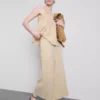 Pantaloni culottes din bumbac pur Pantaloni culottes din bumbac pur