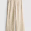 Pantaloni culottes din bumbac pur Pantaloni culottes din bumbac pur
