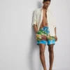 Pantaloni de baie cu imprimeu