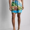 Pantaloni de baie cu imprimeu