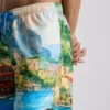 Pantaloni de baie cu imprimeu