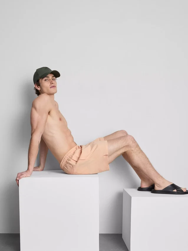 Pantaloni de baie cu textură Pantaloni de baie cu textură