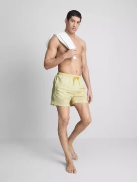 Pantaloni de baie din țesătură Seersucker